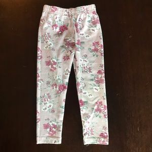 5/$15 🌷 2T Girls Floral Leggings
